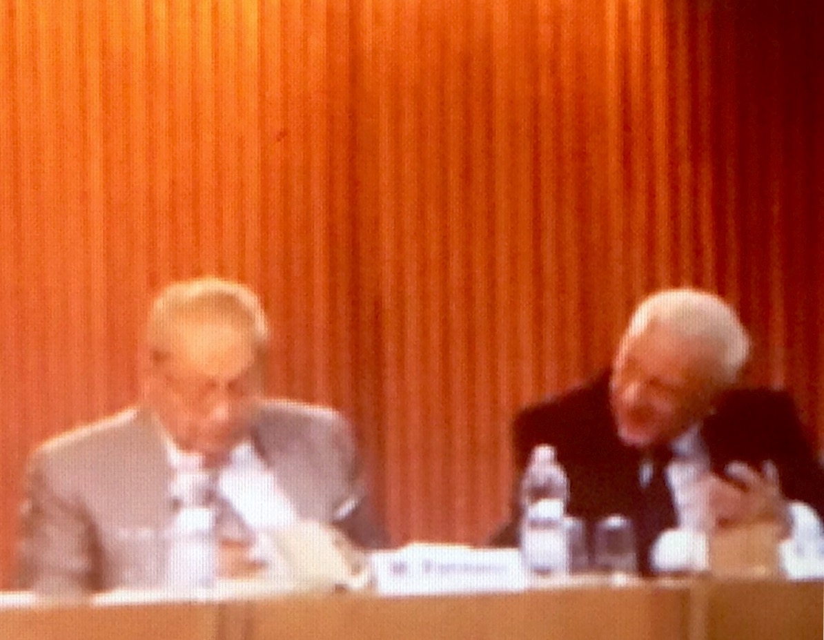 2.Magnifico Rettore Prof. Franco Moricono e Dott. Mario Fornaci Presidente Fondazione Cassa di Risparmio di Terni e Narni